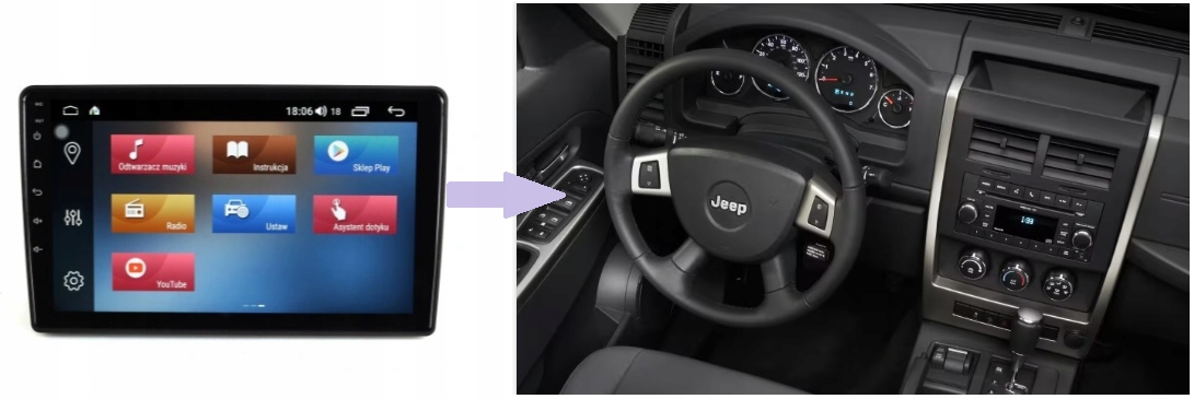 RADIO NAWIGACJA GPS JEEP LIBERTY 2008-2012 ANDROID 4/64 GB 5 RADIO NAWIGACJA GPS JEEP LIBERTY 2008-2012 ANDROID 4/64 GB
