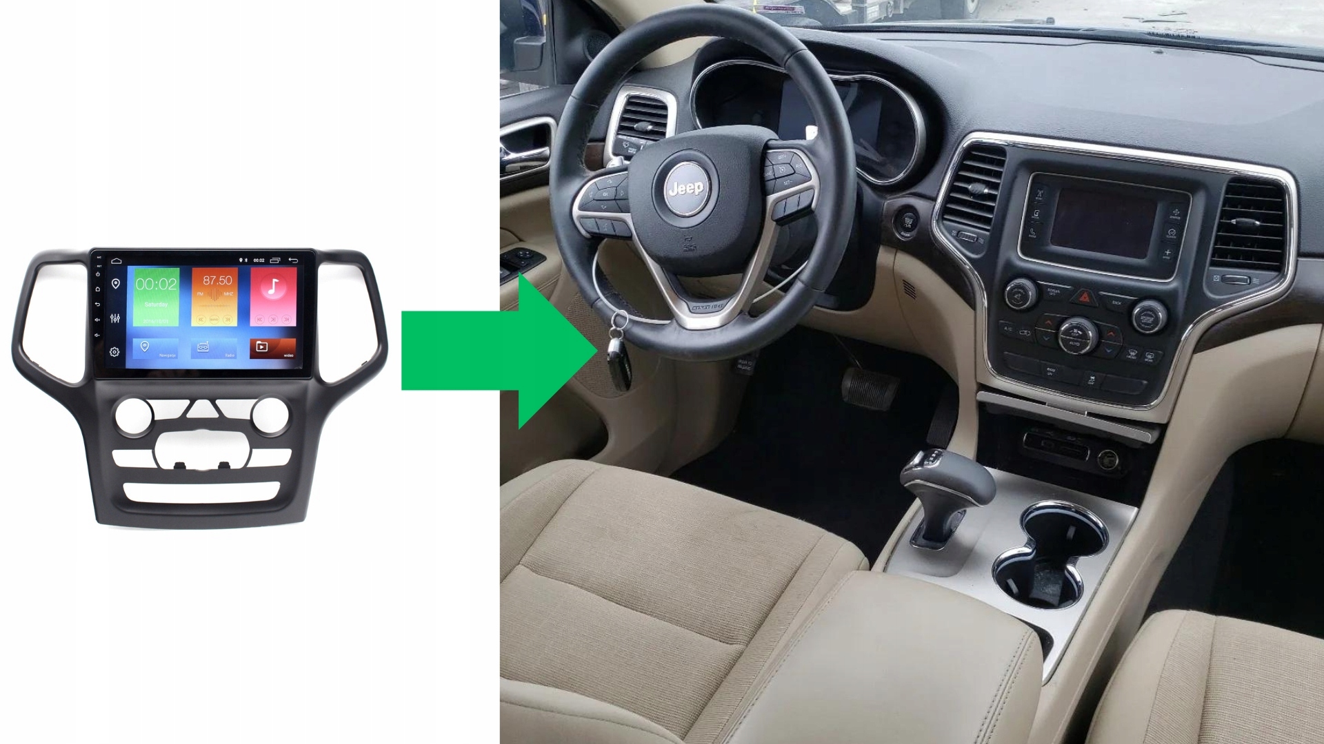 RADIO NAWIGACJA GPS JEEP GRAND CHEROKEE IV 2014-2020 ANDROID 2/64 GB 4 RADIO NAWIGACJA GPS JEEP GRAND CHEROKEE IV 2014-2020 ANDROID 2/64 GB