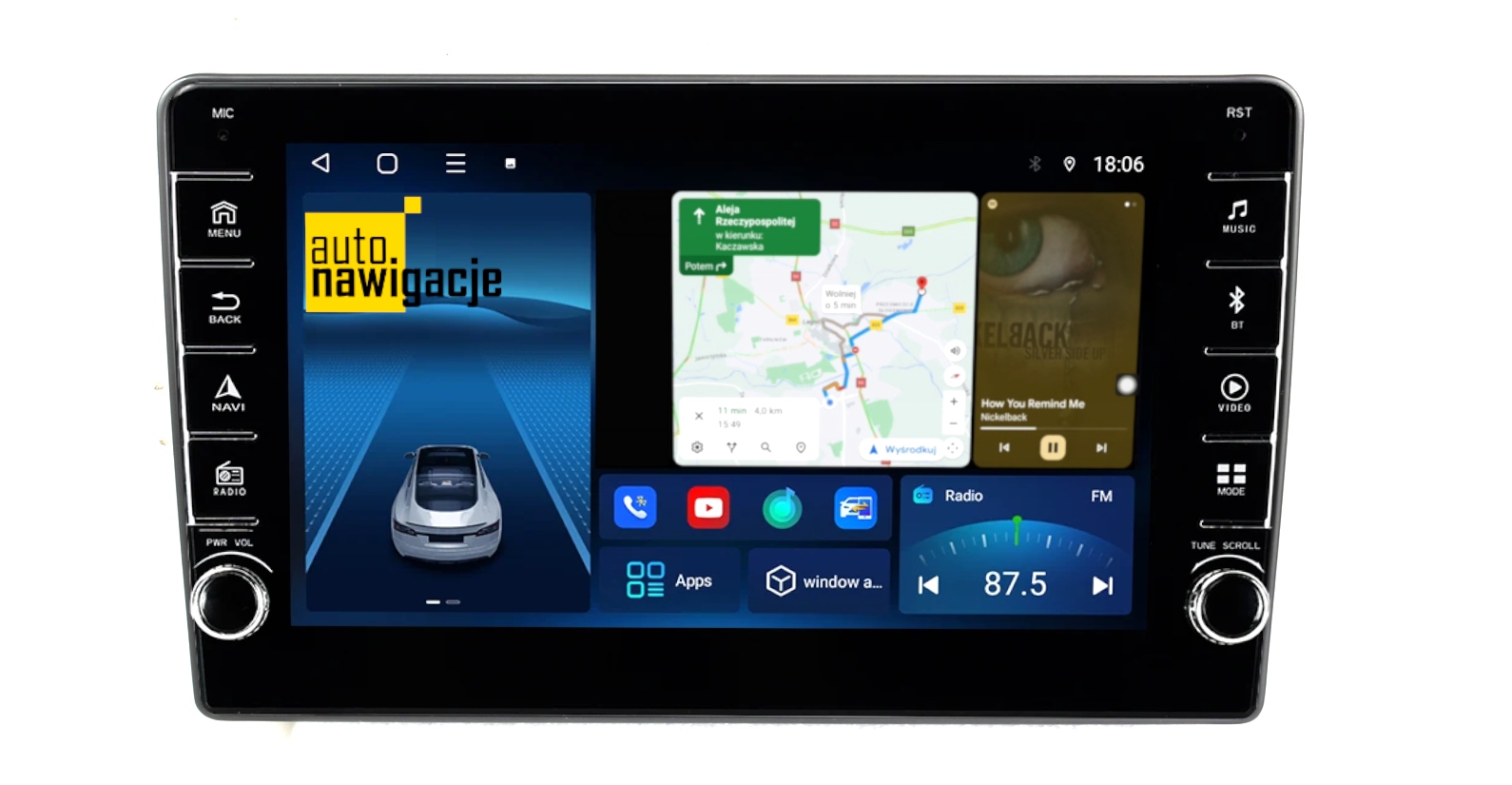 RADIO NAWIGACJA GPS CHRYSLER 200 2010-2014 ANDROID 4/64 GB