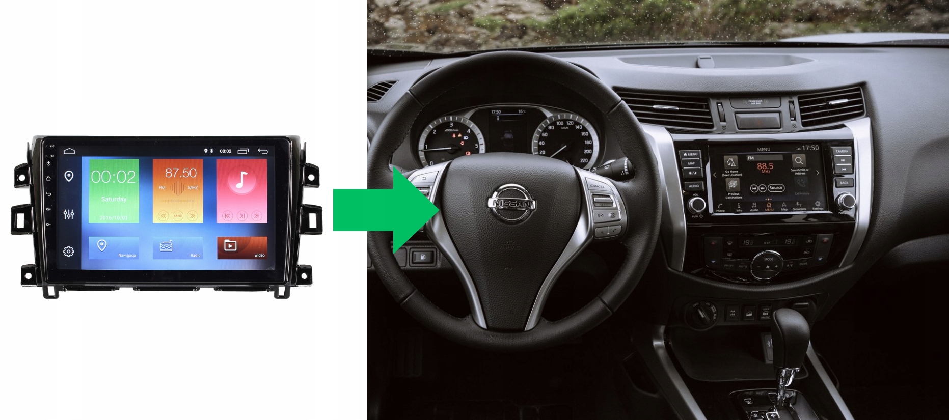 RADIO NAWIGACJA GPS NISSAN NAVARA 2014+ ANDROID 4/64 GB 5 RADIO NAWIGACJA GPS NISSAN NAVARA 2014+ ANDROID 4/64 GB