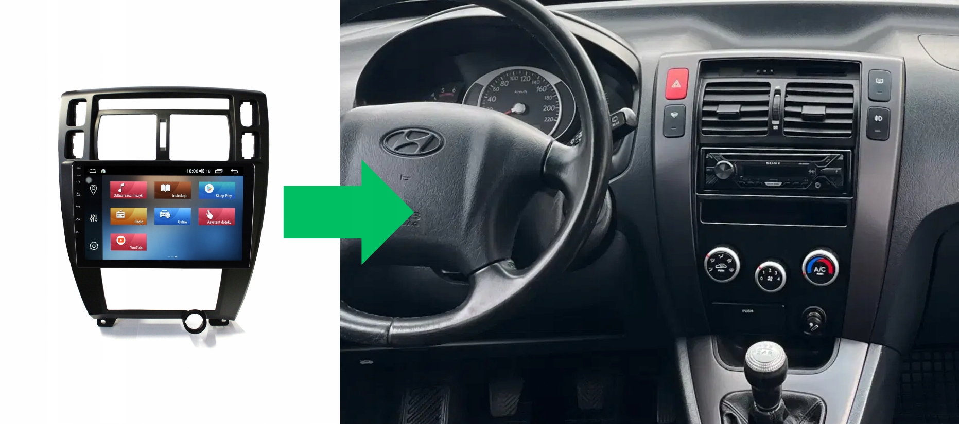RADIO NAWIGACJA GPS HYUNDAI TUCSON 2004-2015 ANDROID 4/64 GB 6 RADIO NAWIGACJA GPS HYUNDAI TUCSON 2004-2015 ANDROID 4/64 GB