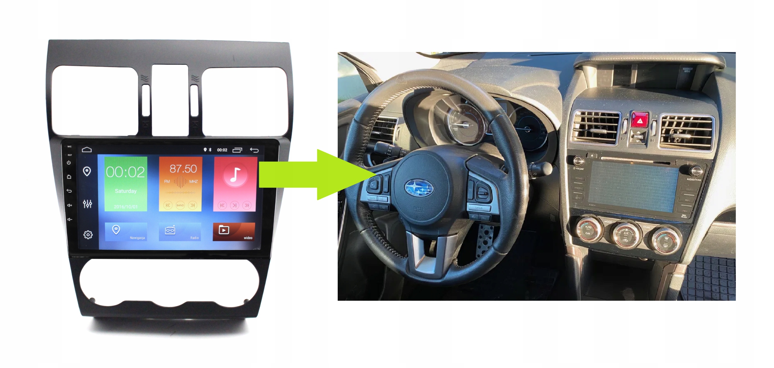 RADIO NAWIGACJA GPS SUBARU FORESTER IV 2013-2019 ANDROID 4/64 GB