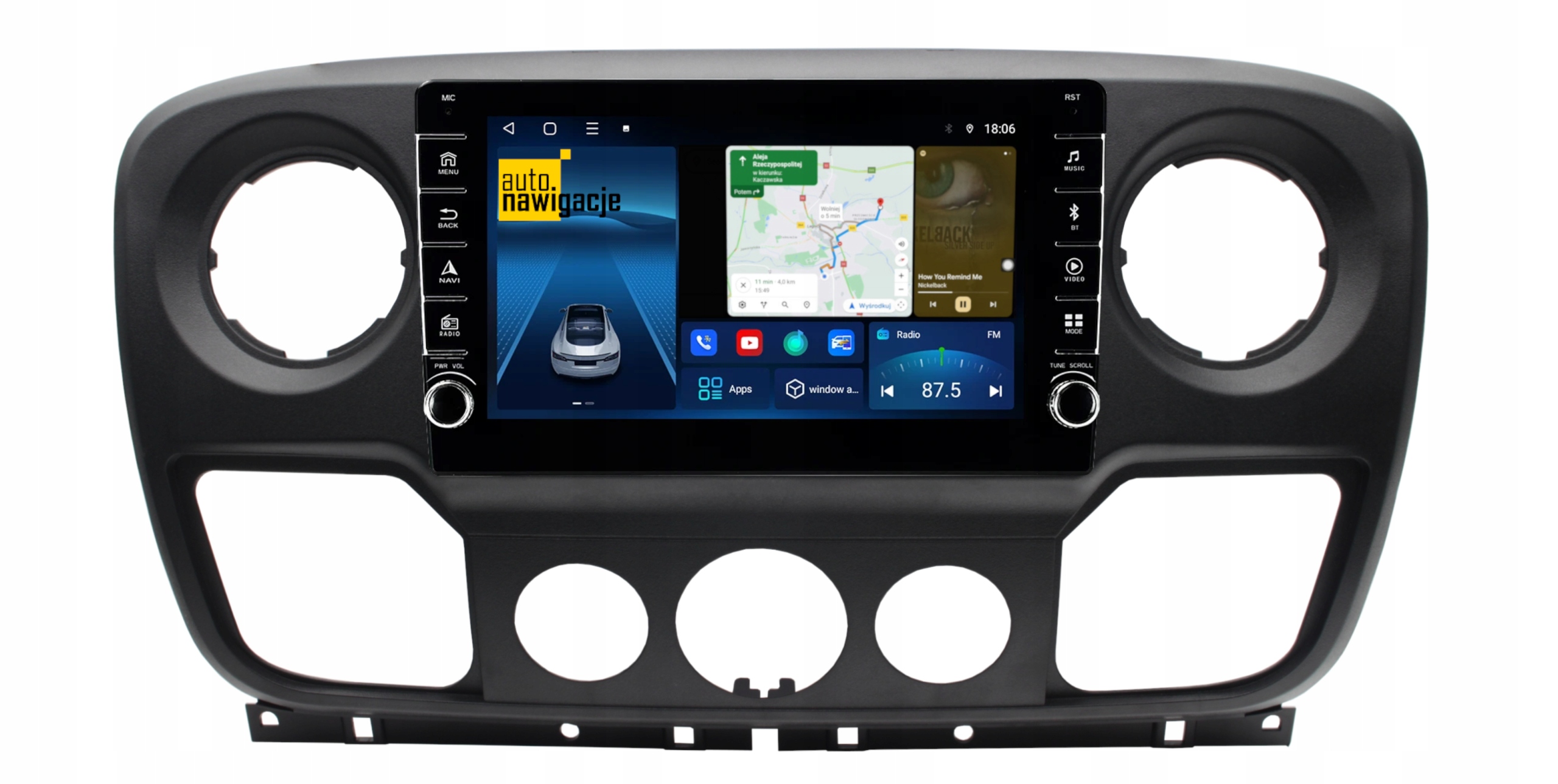 RADIO NAWIGACJA GPS RENAULT MASTER III 2010-2018 ANDROID 8/128 GB
