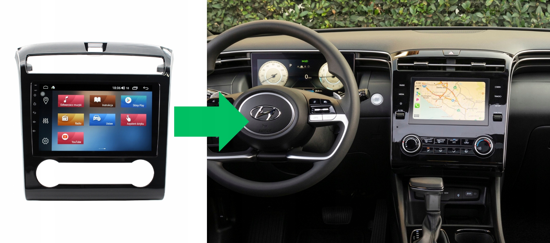 RADIO NAWIGACJA GPS HYUNDAI TUCSON 2020+ ANDROID 2/64 GB 4 RADIO NAWIGACJA GPS HYUNDAI TUCSON 2020+ ANDROID 2/64 GB