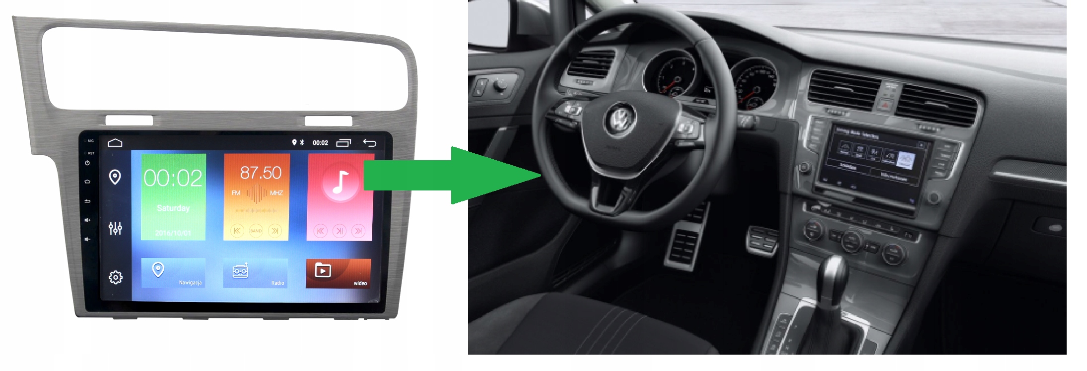 RADIO NAWIGACJA GPS VOLKSWAGEN GOLF 7 VII 2013+ ANDROID 4/64 GB 6 RADIO NAWIGACJA GPS VOLKSWAGEN GOLF 7 VII 2013+ ANDROID 4/64 GB