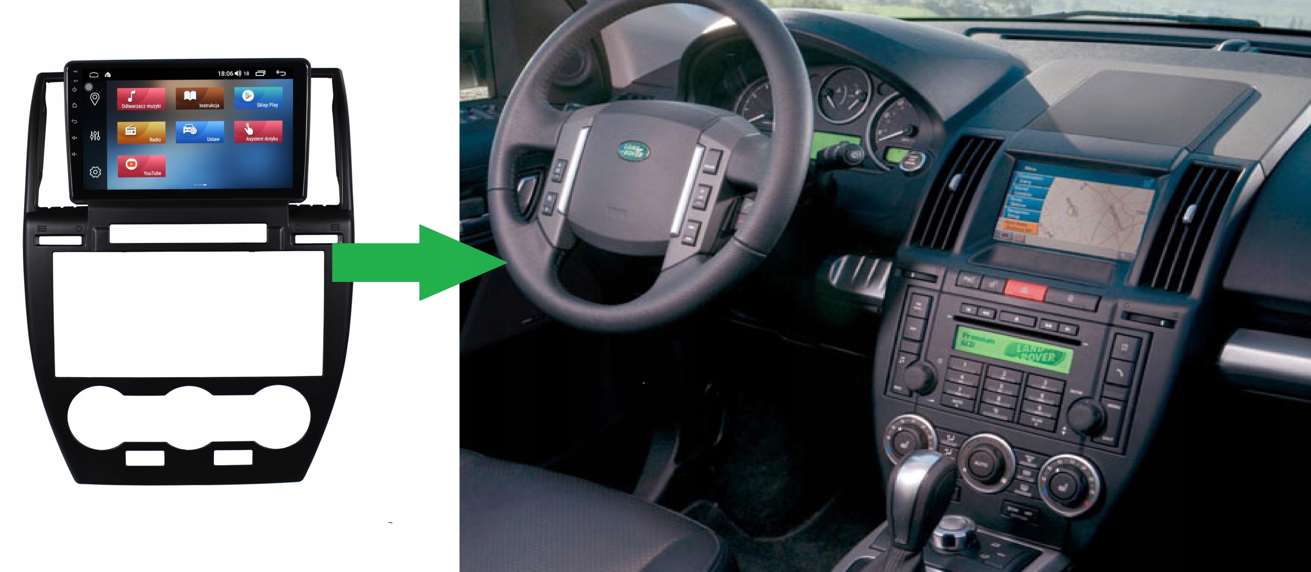 RADIO NAWIGACJA GPS LAND ROVER FREELANDER 2006-2011 ANDROID 8/128 GB 5 RADIO NAWIGACJA GPS LAND ROVER FREELANDER 2006-2011 ANDROID 8/128 GB