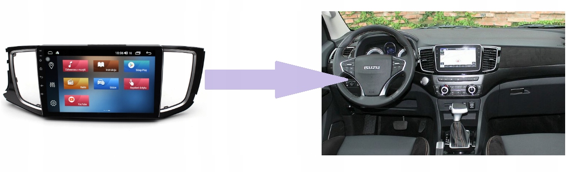RADIO NAWIGACJA GPS ISUZU MU-X 2018+ ANDROID 4/64 GB 5 RADIO NAWIGACJA GPS ISUZU MU-X 2018+ ANDROID 4/64 GB