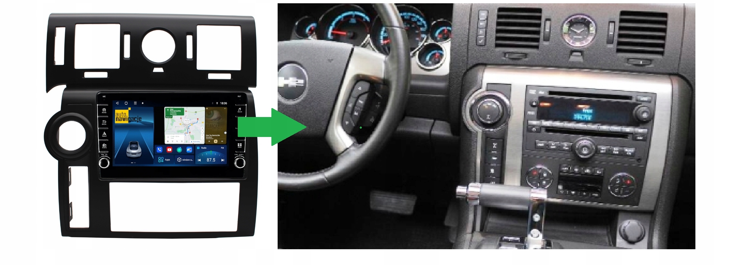 RADIO NAWIGACJA GPS HUMMER H2 2008-2009 ANDROID 8/128 GB 5 RADIO NAWIGACJA GPS HUMMER H2 2008-2009 ANDROID 8/128 GB