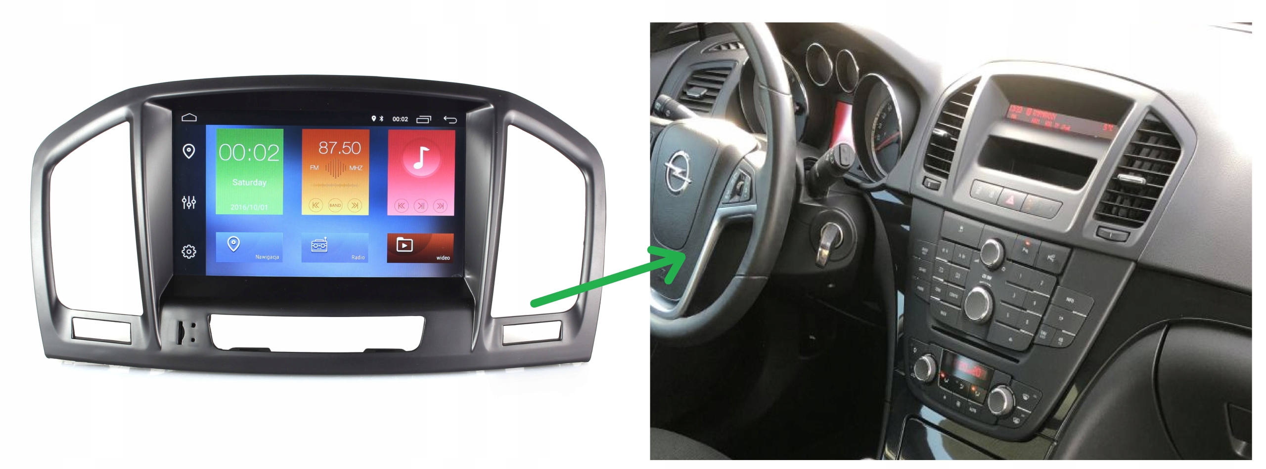 RADIO NAWIGACJA GPS OPEL INSIGNIA 2008-13 ANDROID 8/128 GB