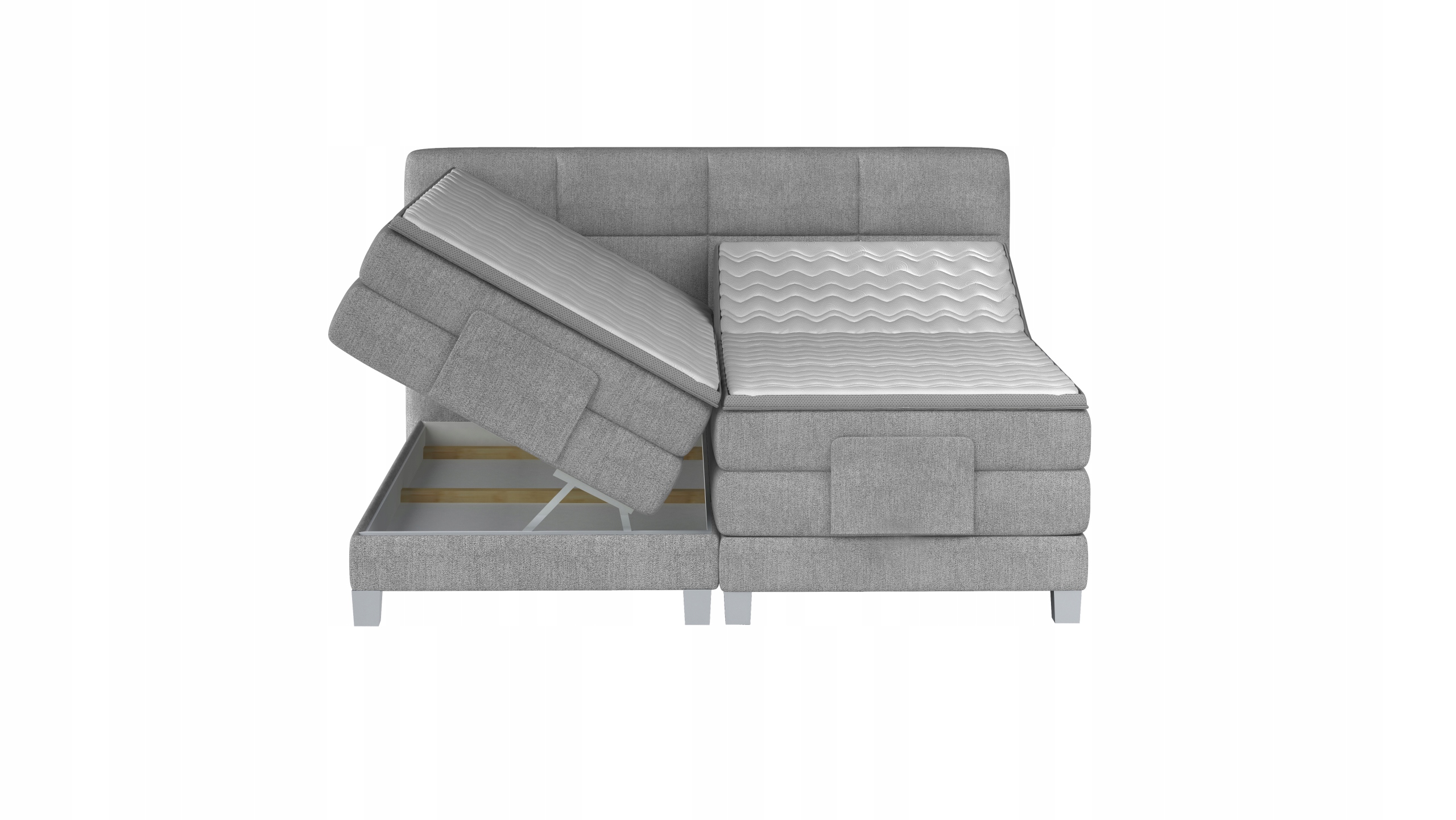 ŁOŻE KONTYNENTALNE BOXSPRING SQUARE 3 BASIC 160