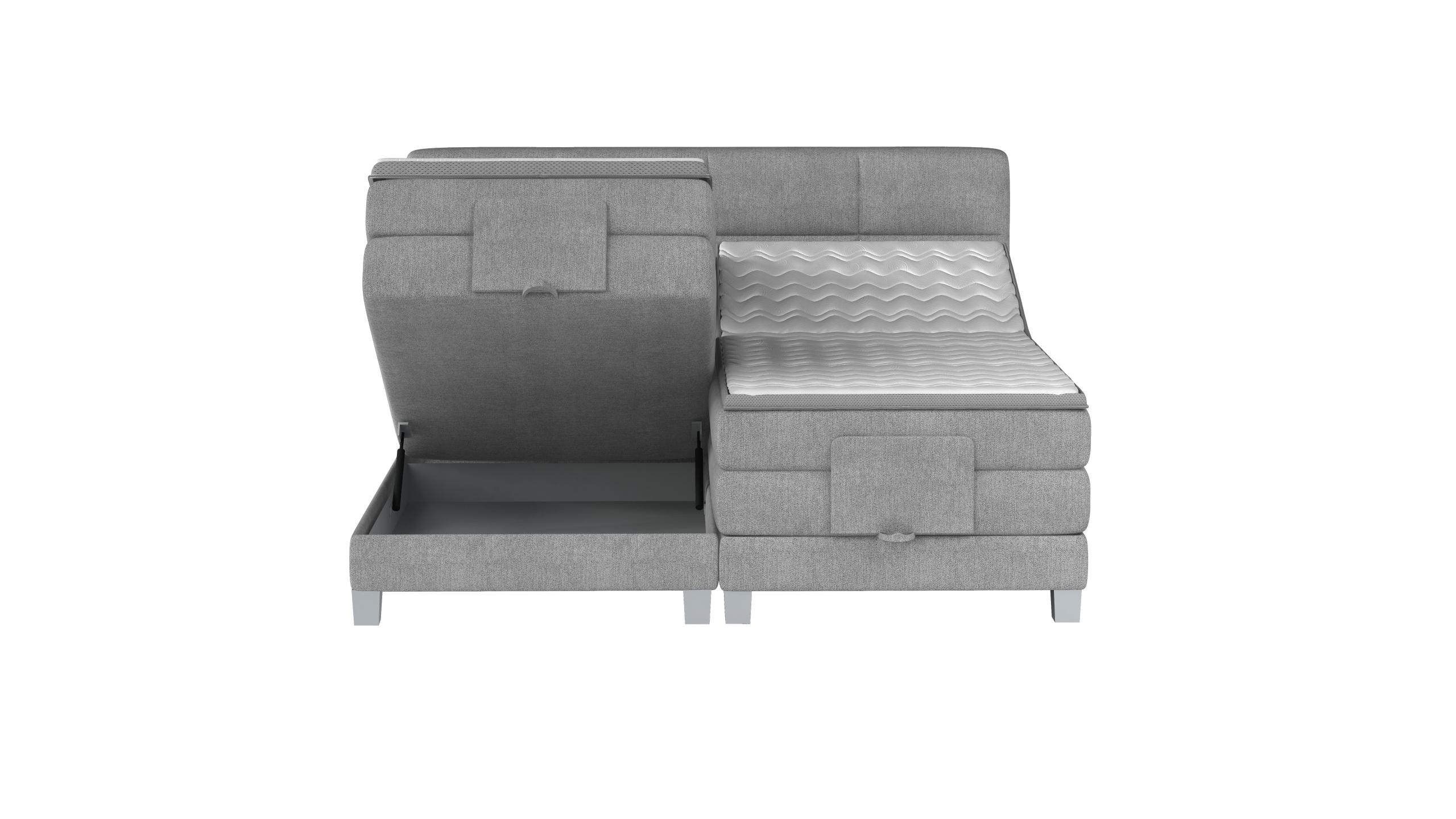 ŁOŻE KONTYNENTALNE BOXSPRING SQUARE 2 BASIC 140