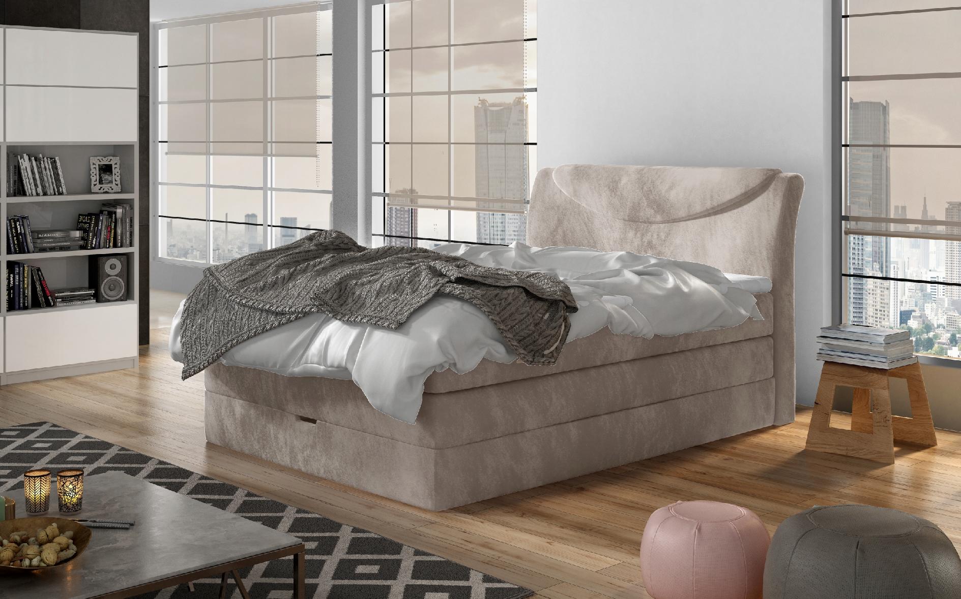 ŁÓŻKO KONTYNENTALNE BOXSPRING SILENTO BASIC 100