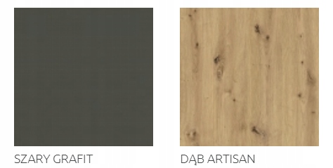 WITRYNA WISZĄCA 2D ARCO 96 / DĄB ARTISAN / GRAFIT