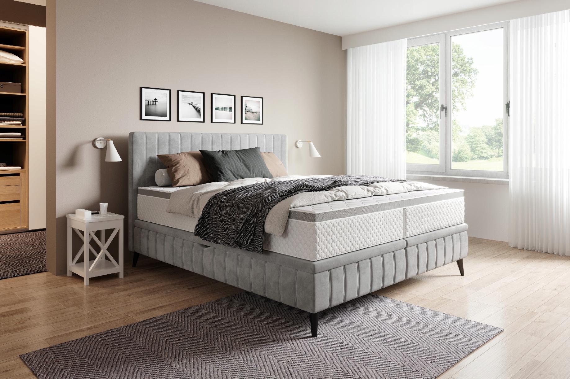 ŁÓŻKO ŁOŻE TAPICEROWANE CAYA BASIC 160x200