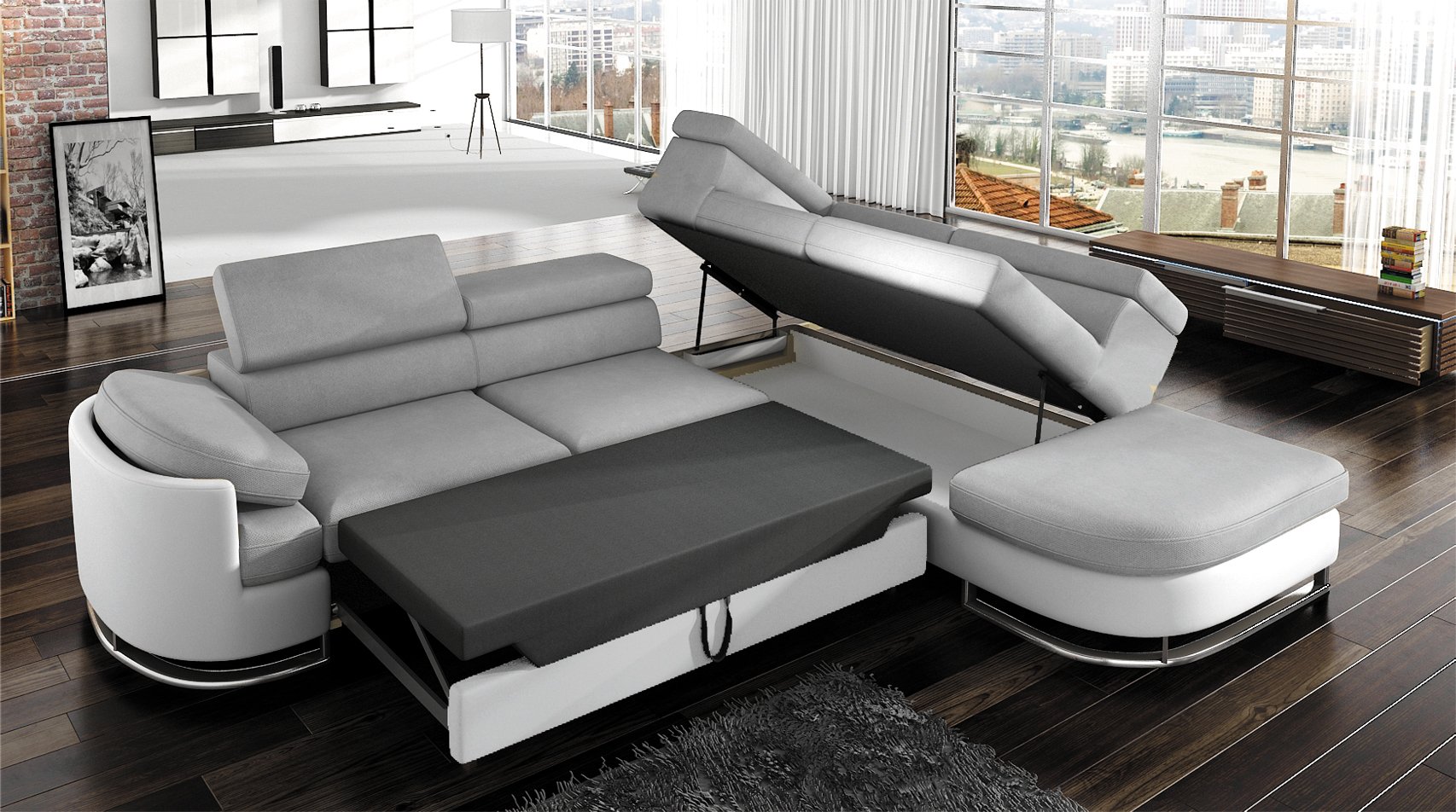 WYGODNY NAROŻNIK ICE BASIC - FUNKCJA RELAX KOLORY