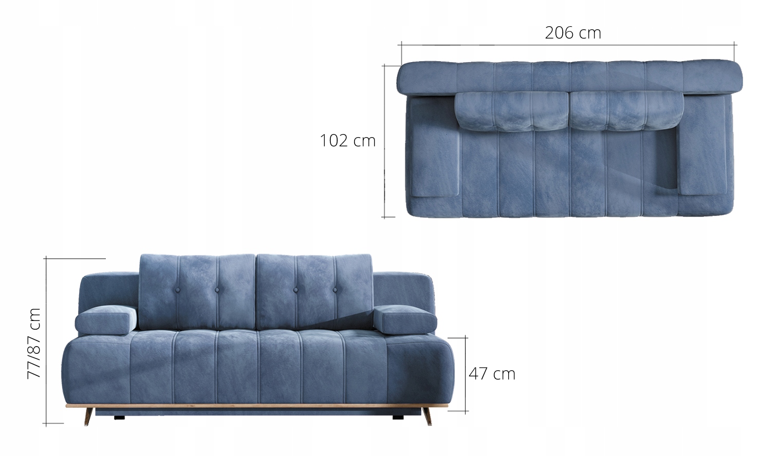 SOFA HONEY BASIC + AUTOMAT DL DĘBOWE WYKOŃCZENIA