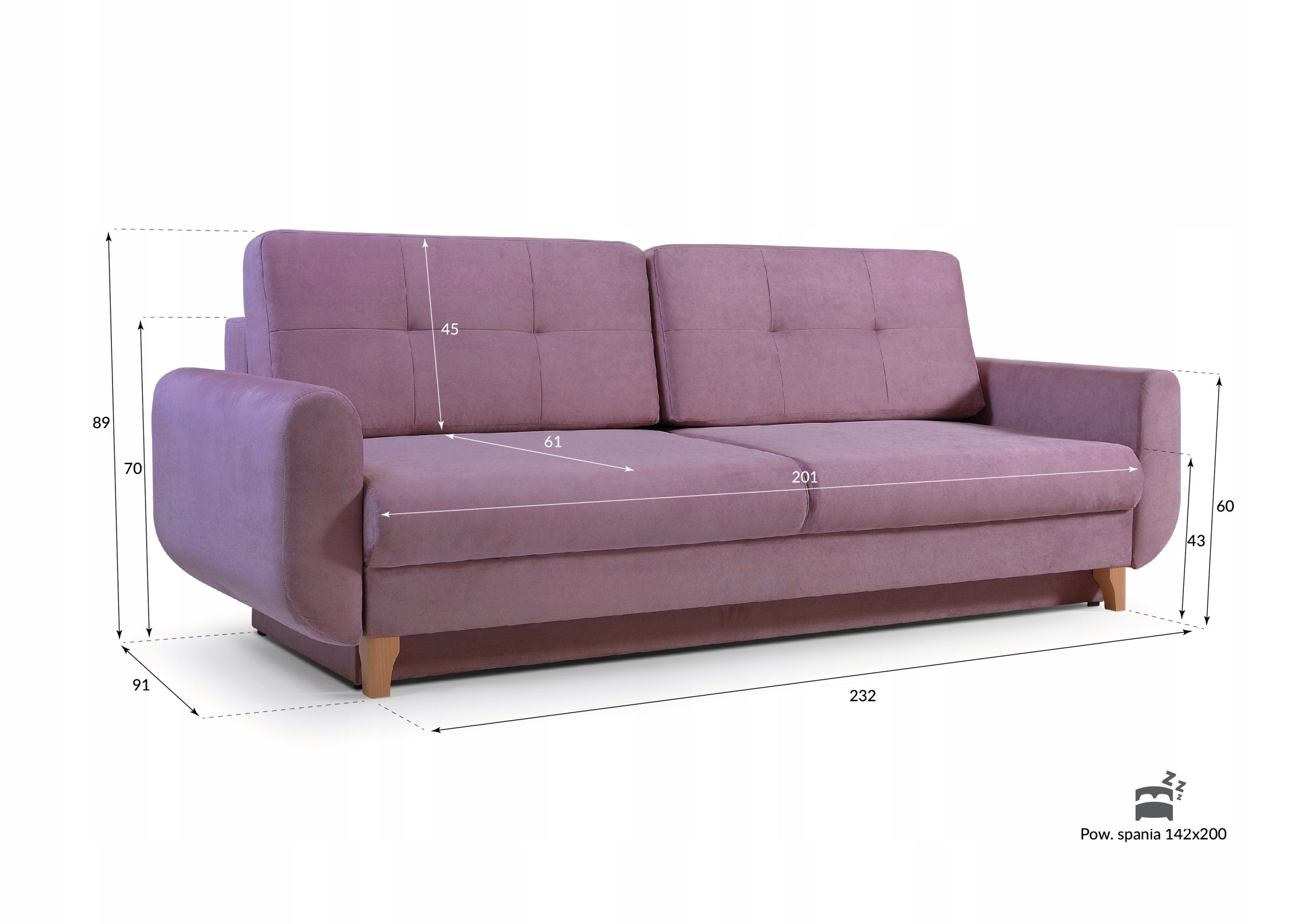 Kanapa Sofa Wersalka LAYLA PRO / kolory