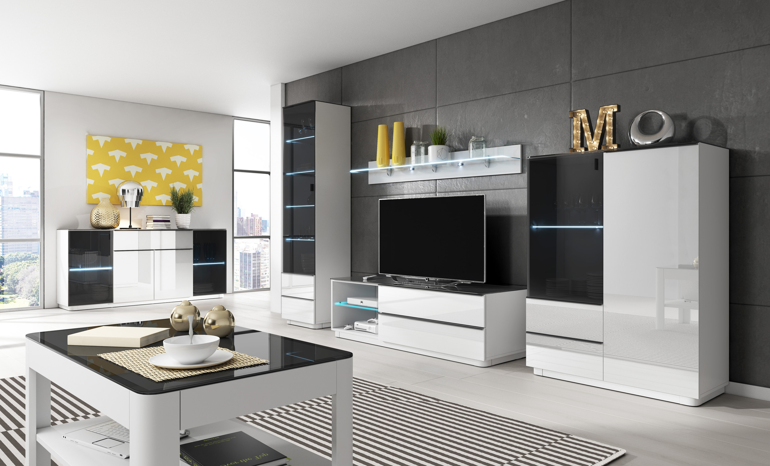 Nowoczesna Witryna Barek TOGO 46 - LED Gratis!