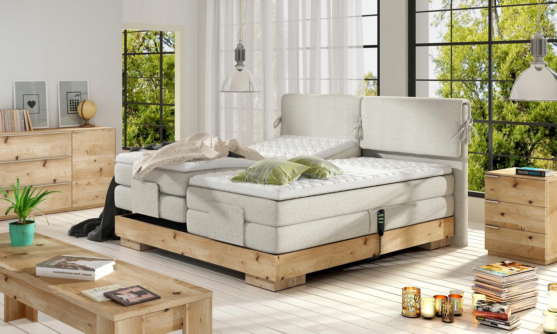 ŁÓŻKO KONTYNENTALNE BOXSPRING VALVA BASIC 160