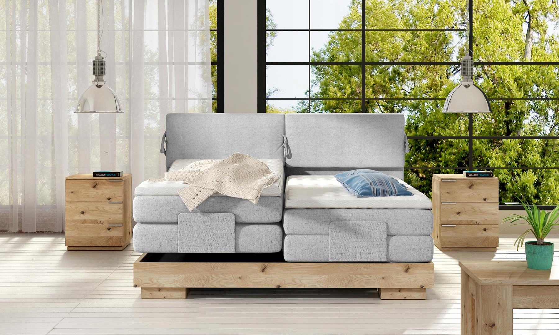 ŁÓŻKO KONTYNENTALNE BOXSPRING VALVA BASIC 140