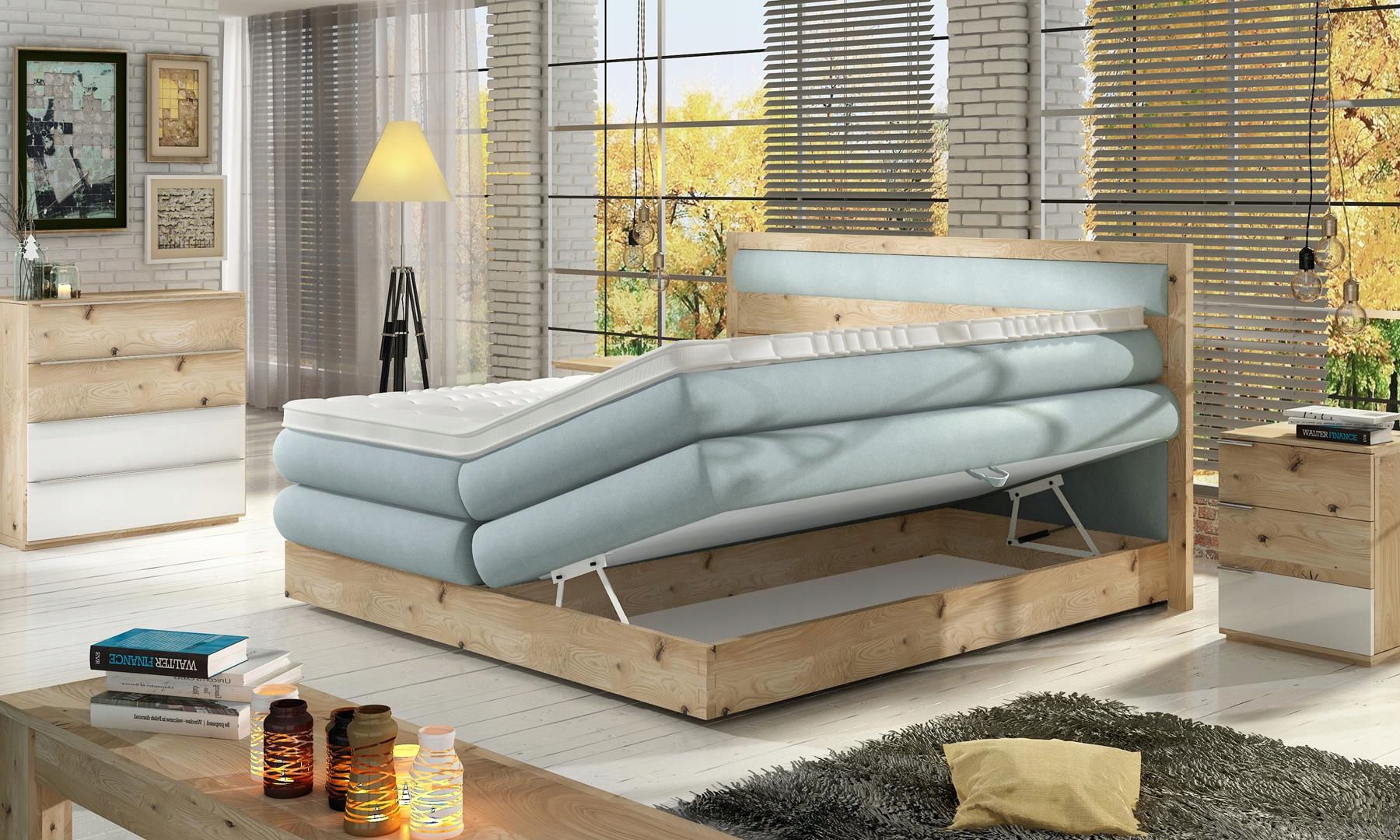 ŁÓŻKO KONTYNENTALNE BOXSPRING DIORI BASIC 180
