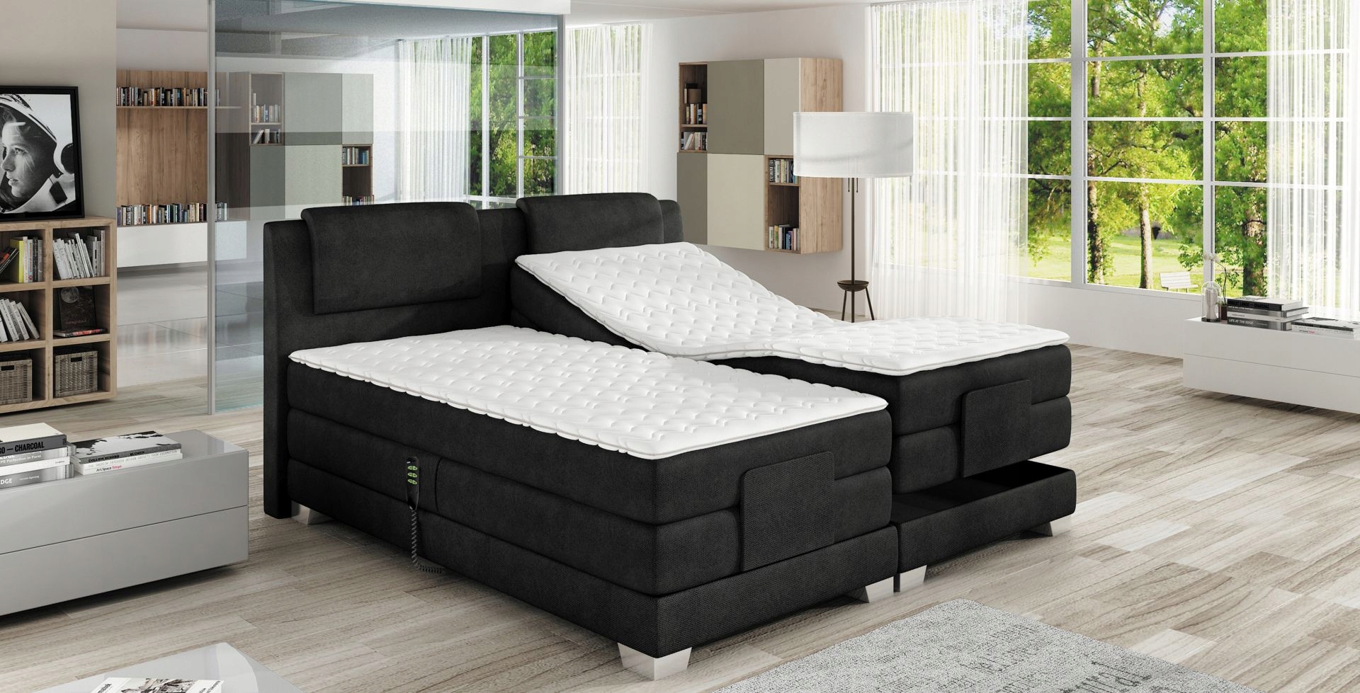 ŁÓŻKO KONTYNENTALNE BOXSPRING WAVE BASIC 140