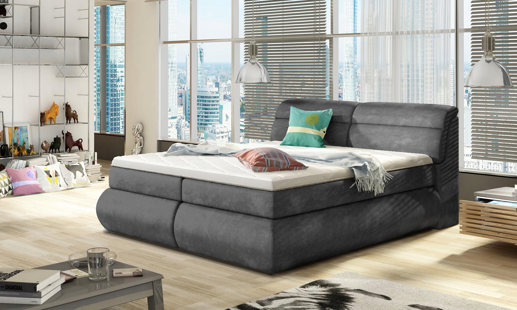 ŁOŻE KONTYNENTALNE BOXSPRING VALENCIA BASIC 160