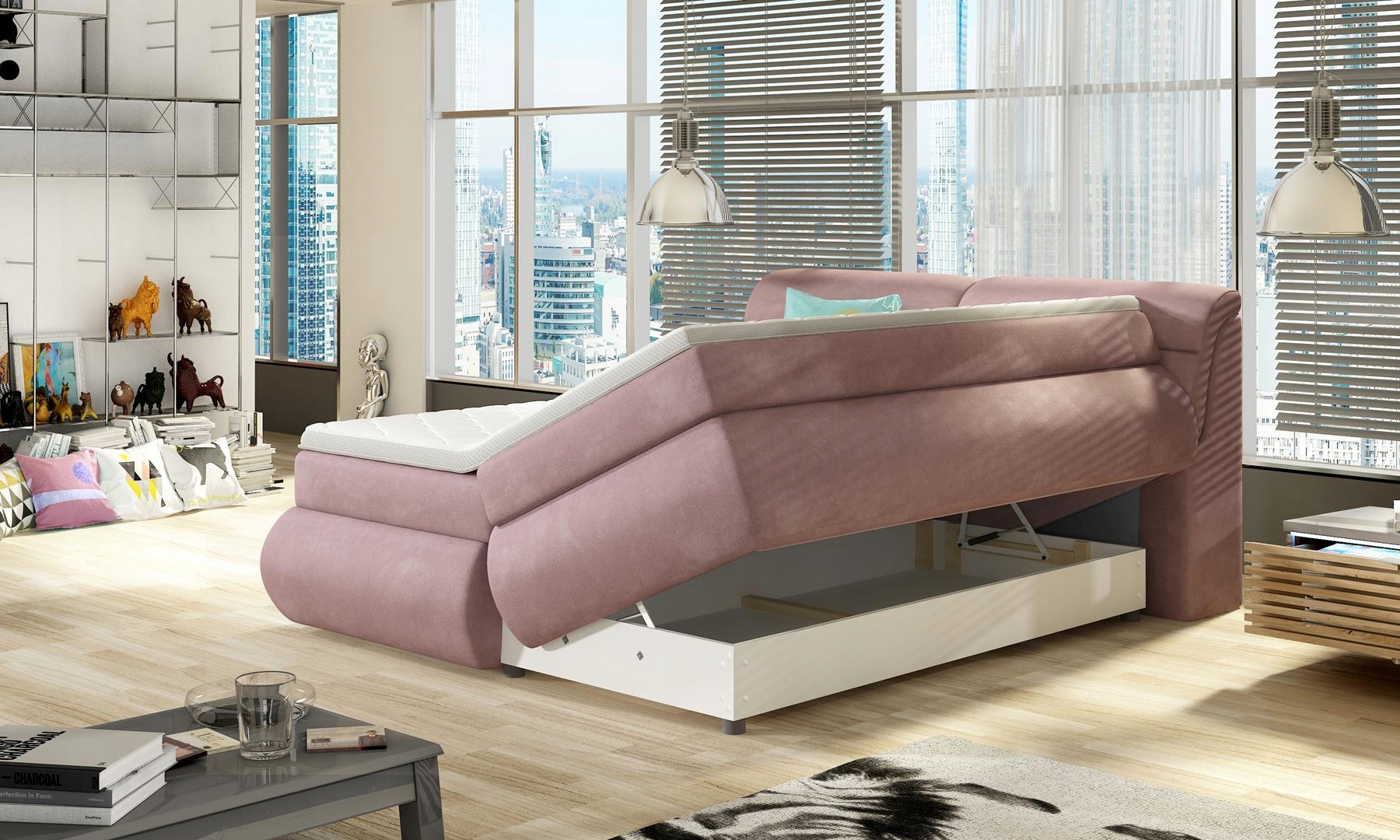 ŁOŻE KONTYNENTALNE BOXSPRING VALENCIA BASIC 160