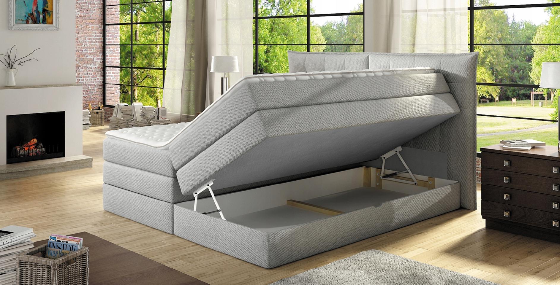ŁÓŻKO KONTYNENTALNE BOXSPRING FENDY BASIC 160x200