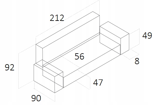 NOWOCZESNA KANAPA SOFA WERSALKA ELEGANCE A
