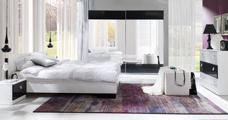 KOMODA AMANDA STRIPES / BIAŁY CZARNY