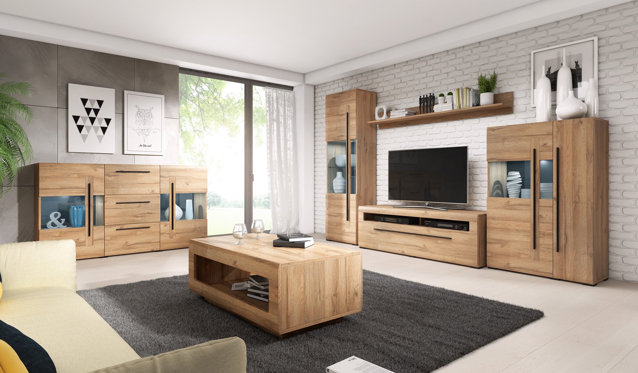 KOMODA WITRYNA 2D3S TULSA 28 / KOLORY