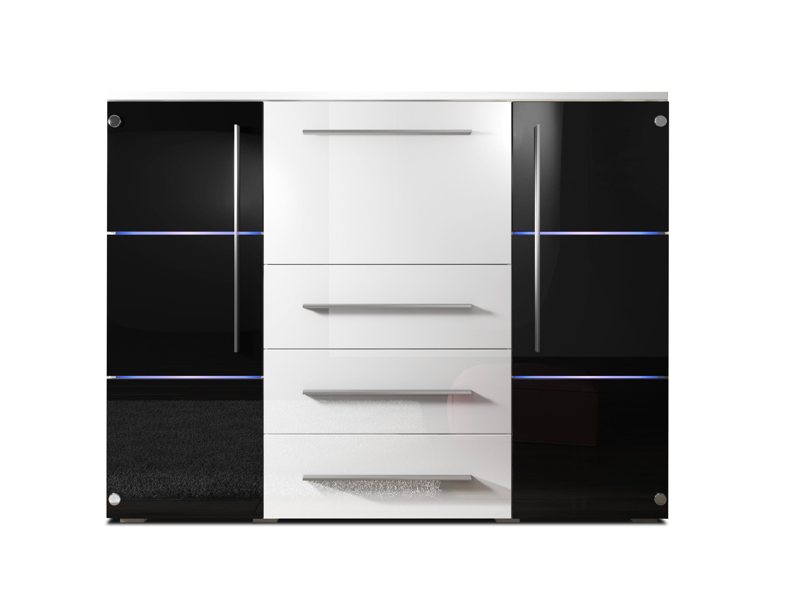 Nowoczesna Komoda BARI / Połysk! LED ! PRO +