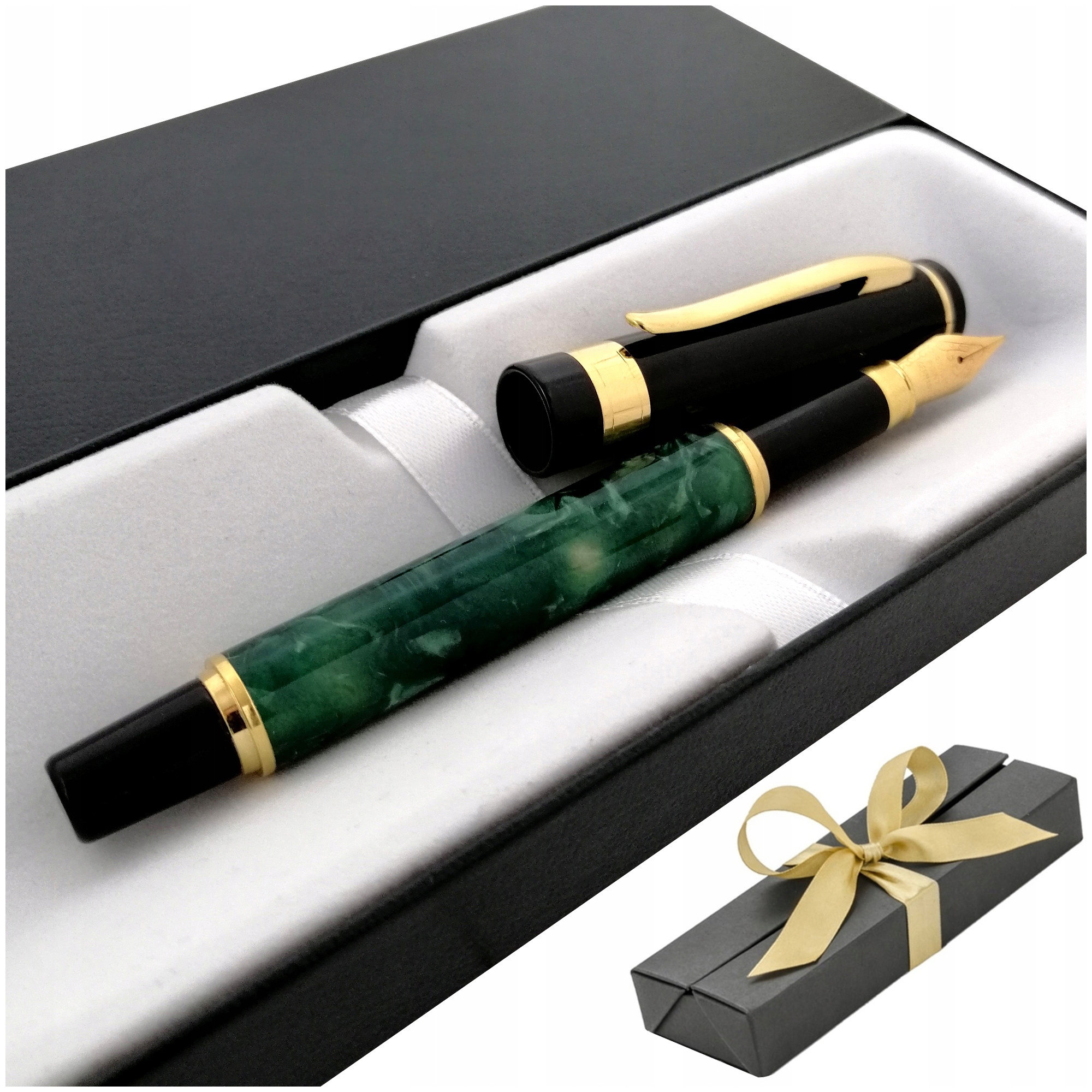 Pix premium cu aur 24K, Golden-Celebrity, Inox/Aur, Negru/Auriu
