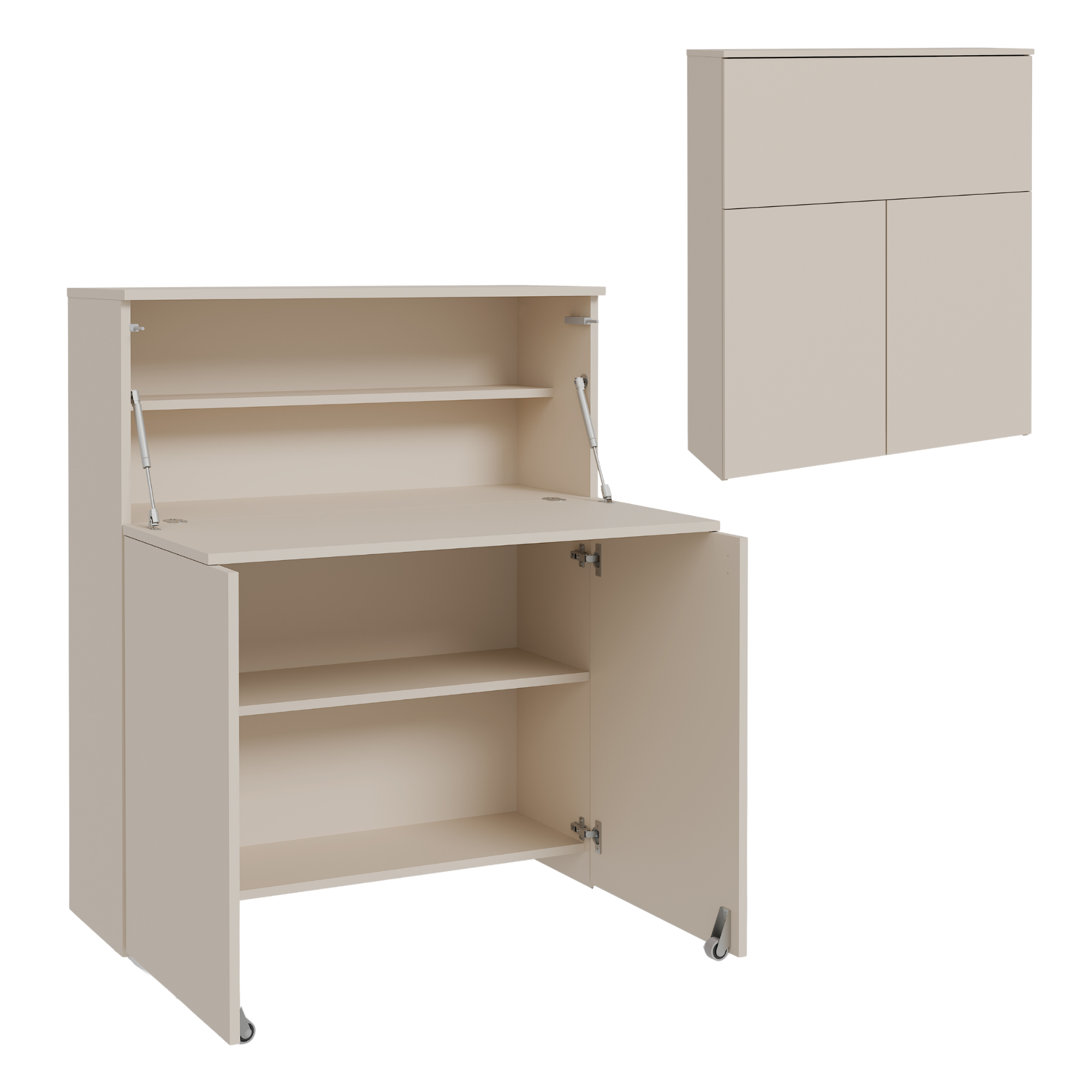 VERTO atlokāms Rakstāmgalds that folds away into a cupboard – kašmirs colour