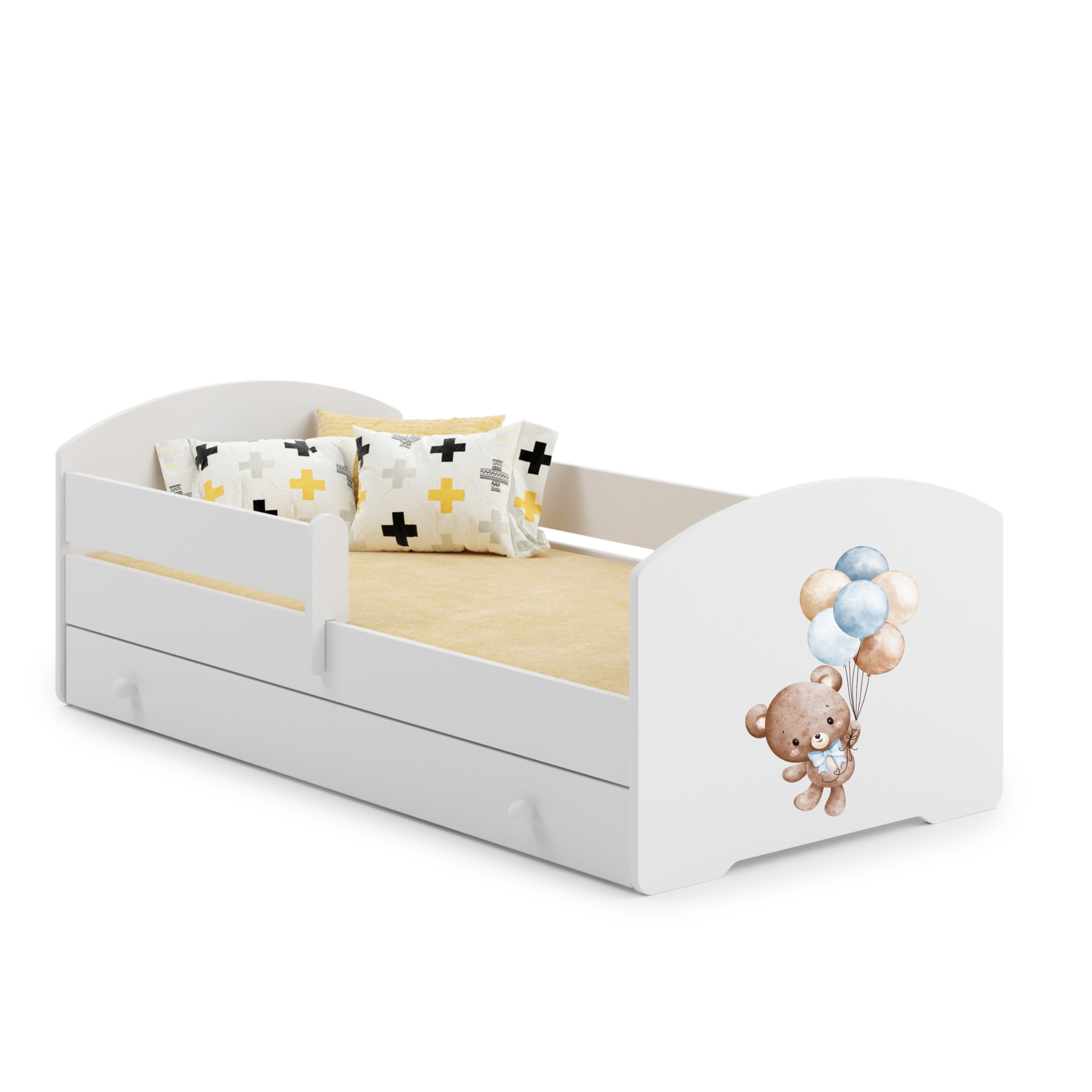 Bērnu gulta 140x70 ar atvilktni - Sweet Bear