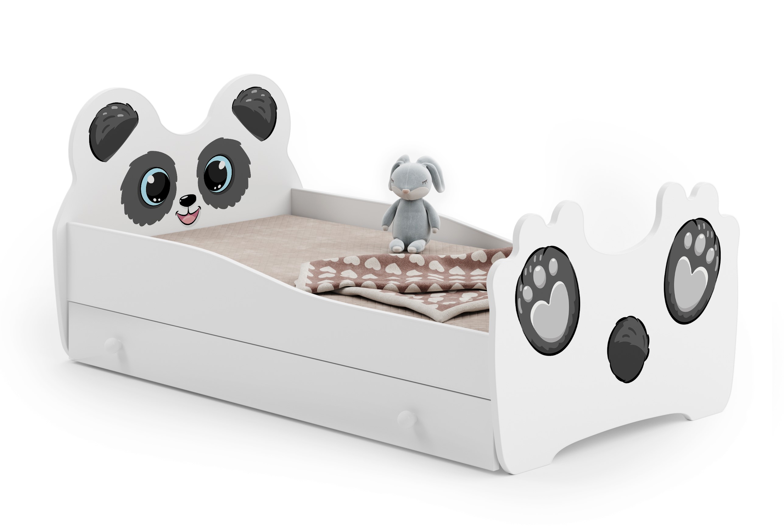 Panda Bērnu gulta 160x80 ar atvilktni