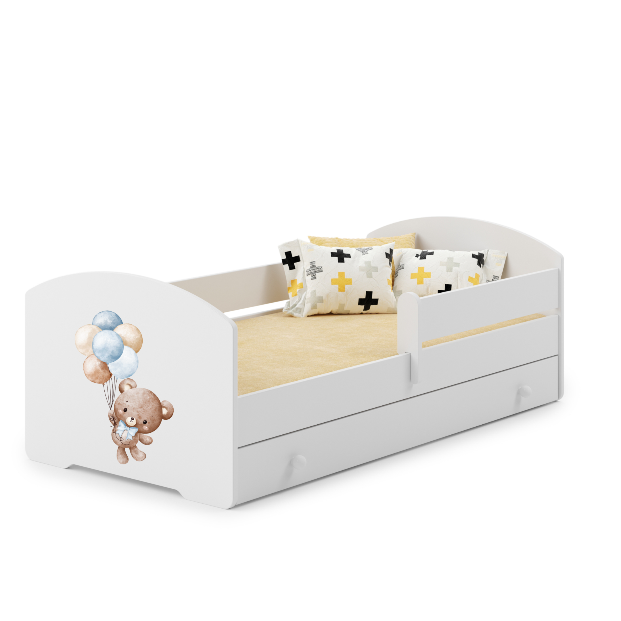 Bērnu gulta 160x80 ar atvilktni - Sweet Bear