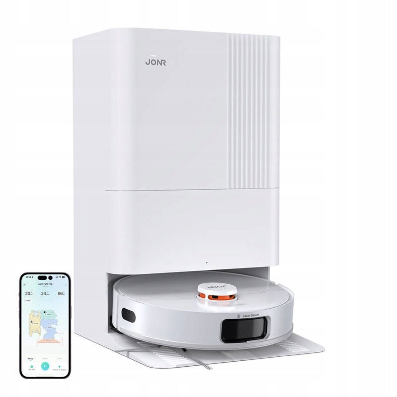 Robot sprzątający JONR P20 Pro z mopowaniem i stacją oczyszczania suszenie