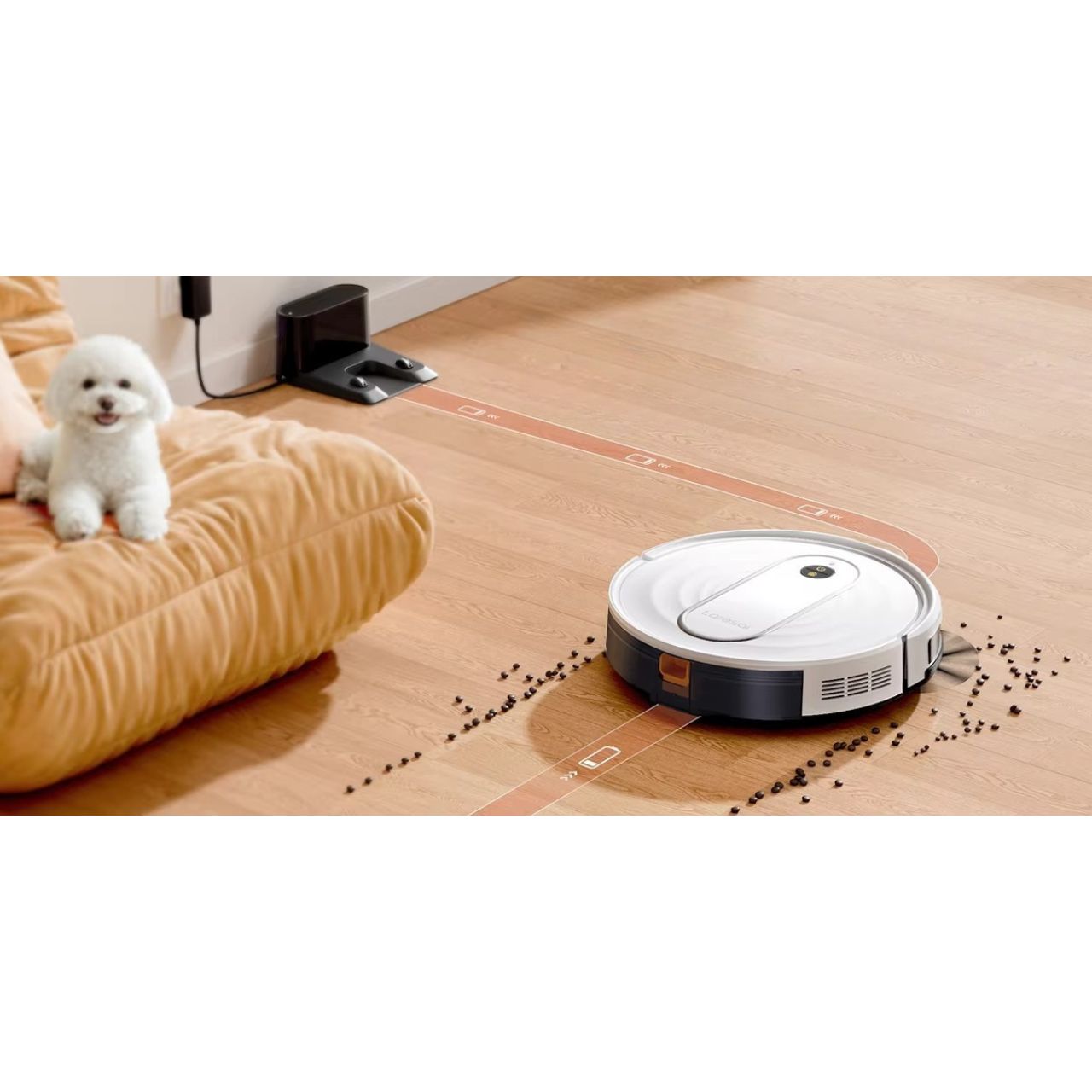 Robot sprzątający Laresar P10 Automatyczny odkurzacz mopujący moc 4500Pa