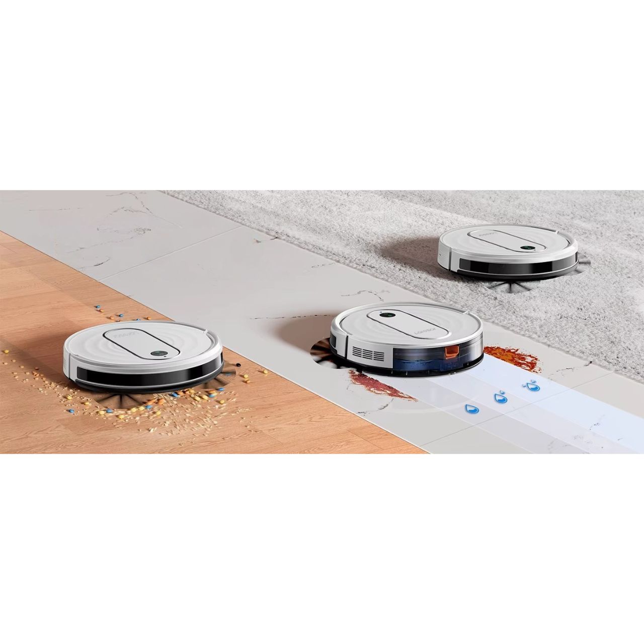 Robot sprzątający Laresar P10 Automatyczny odkurzacz mopujący moc 4500Pa