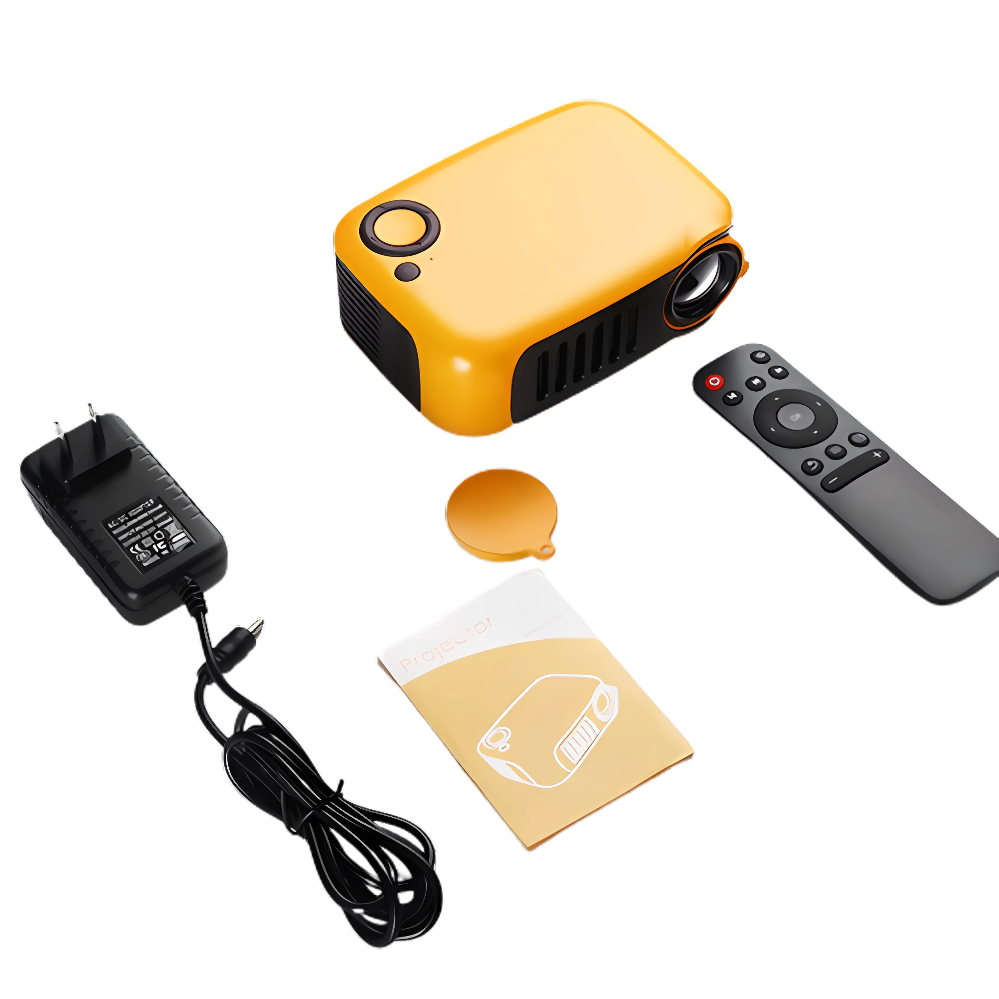 PROJEKTOR LED Mini BEZPRZEWODOWY 14-80" POMARAŃCZOWY