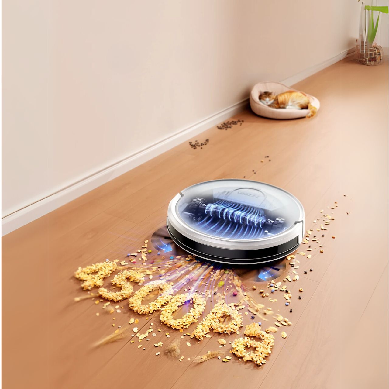 Robot sprzątający Laresar P10 Automatyczny odkurzacz mopujący moc 4500Pa