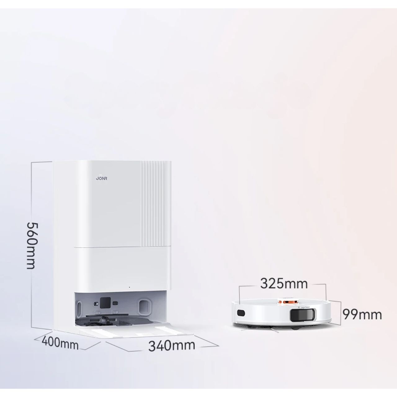 Robot sprzątający JONR P20 Pro z mopowaniem i stacją oczyszczania suszenie