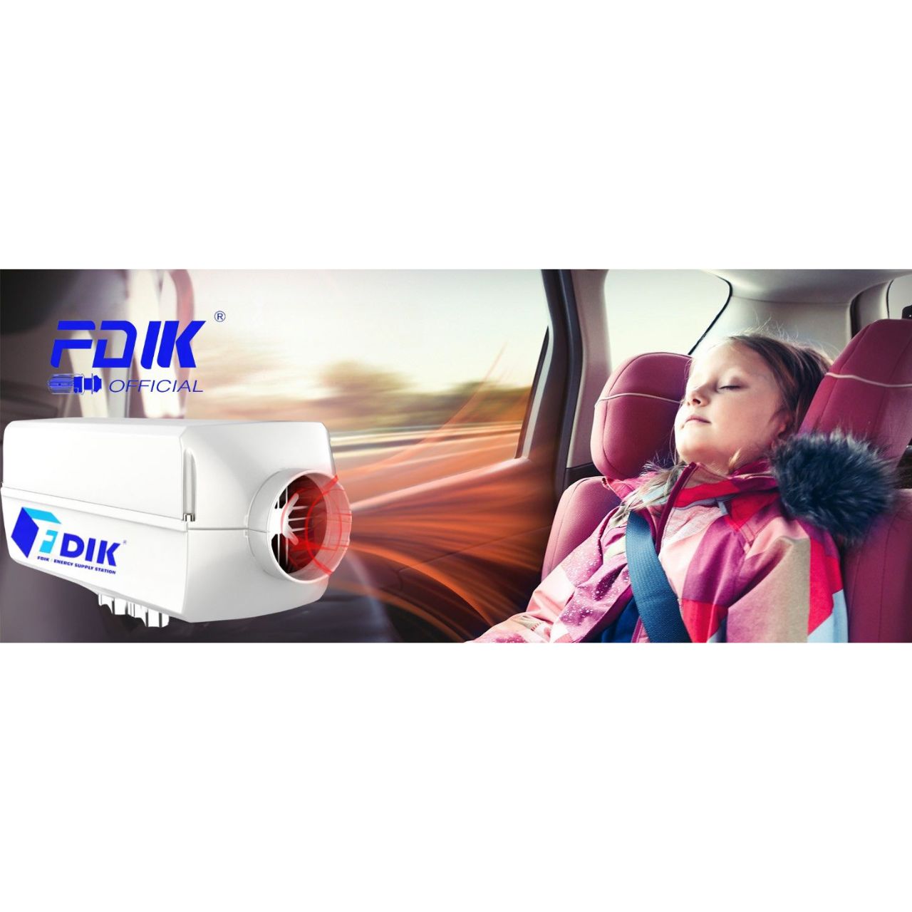 Ogrzewanie postojowe 5kW 12V diesel LCD FDIK nagrzewnica olejowa z dmuchawą