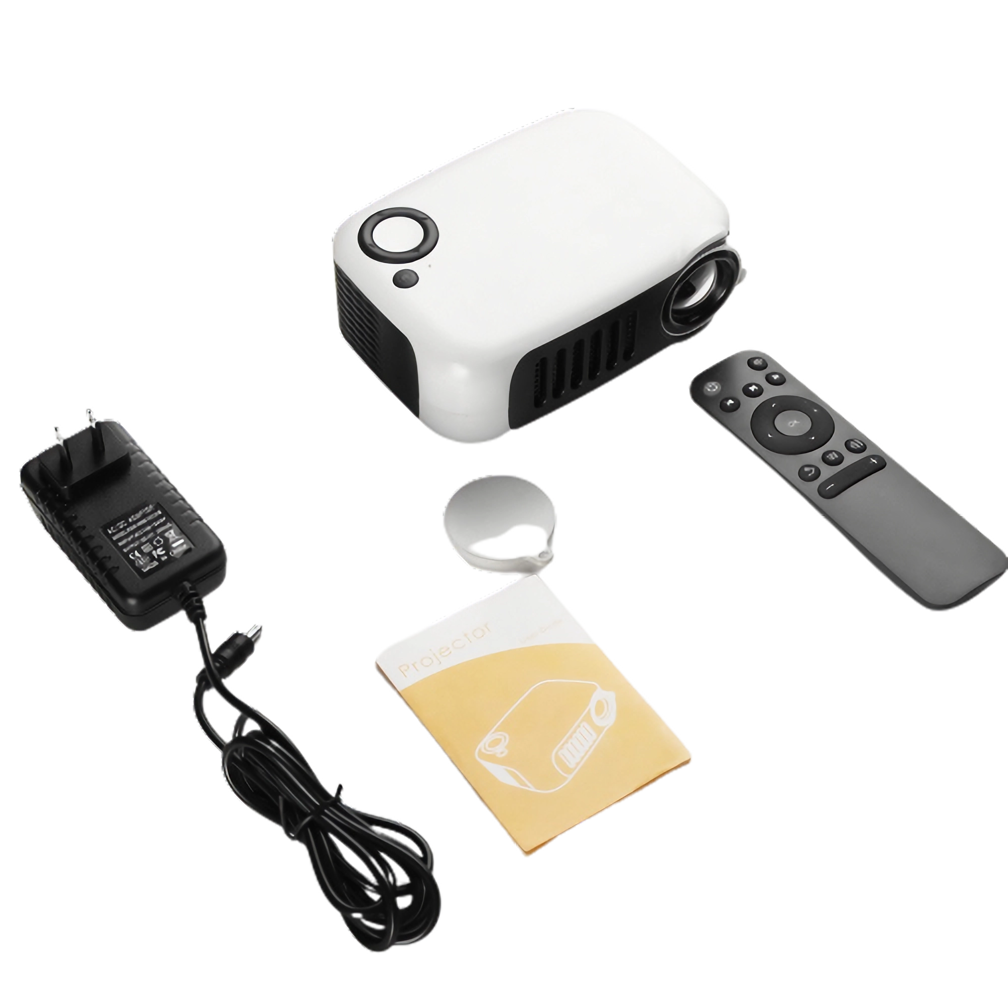 PROJEKTOR LED Mini BEZPRZEWODOWY 14-80" BIAŁY