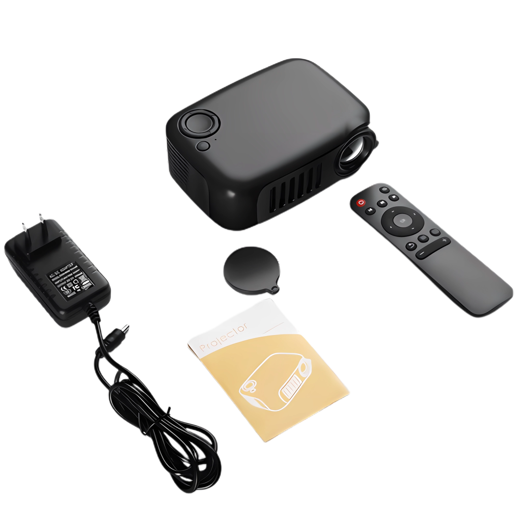 PROJEKTOR LED Mini BEZPRZEWODOWY 14-80" CZARNY