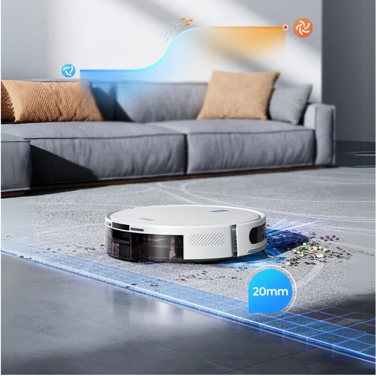 Robot sprzątający Laresar L10 Odkurzacz i mop automatyczny moc 6500Pa