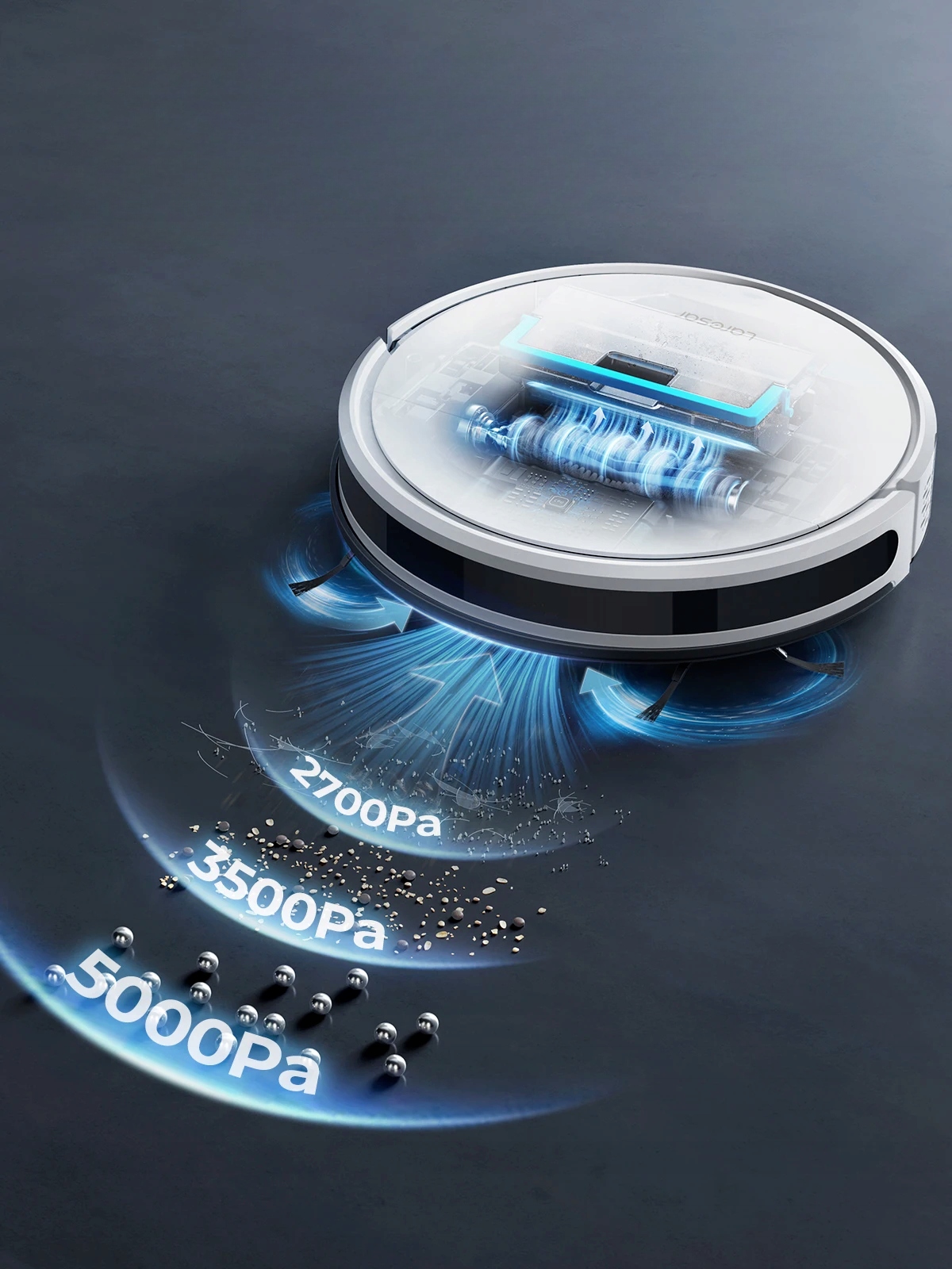 3w1 Robot sprzątający mopujący Odkurzacz z mopem WiFi Mocny 4000Pa automat