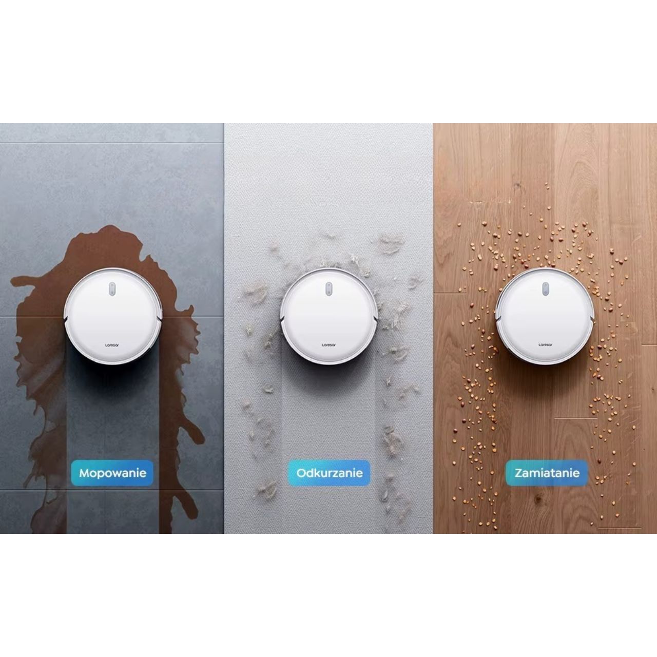 Robot sprzątający Laresar L10 Odkurzacz i mop automatyczny moc 6500Pa